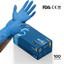 Load image into Gallery viewer, Nitrile Long Cuff Powder Free Examination Gloves
