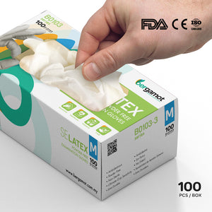 SE Latex Powder Free Examination Gloves